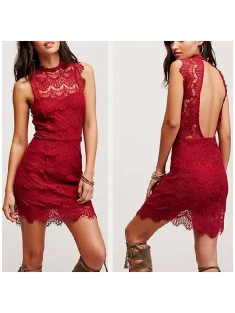 NWOT Intimately Free People Lace Daydreamer Mini Dress - size XS
